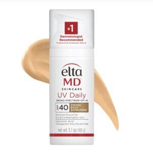 EltaMD UV Daily Face Sunscreen Moisturizer with Zinc Oxide Tinted SPF 40 -1.7 oz